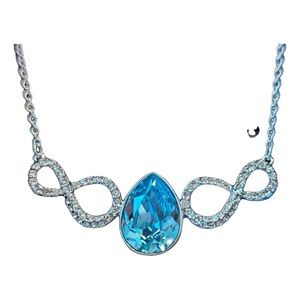 Authentic Swarovski Blue Crystal Necklace